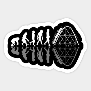 Roller Coaster Evolution Adrenaline Enthusiasts Gift Sticker